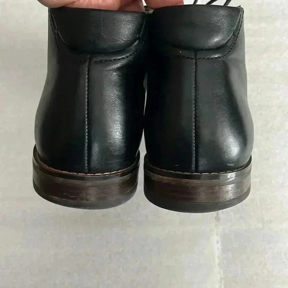 [10EE]Florsheim Baldwin  Black Leather Men Plain Toe Chukka Boots - Picture 7 of 12